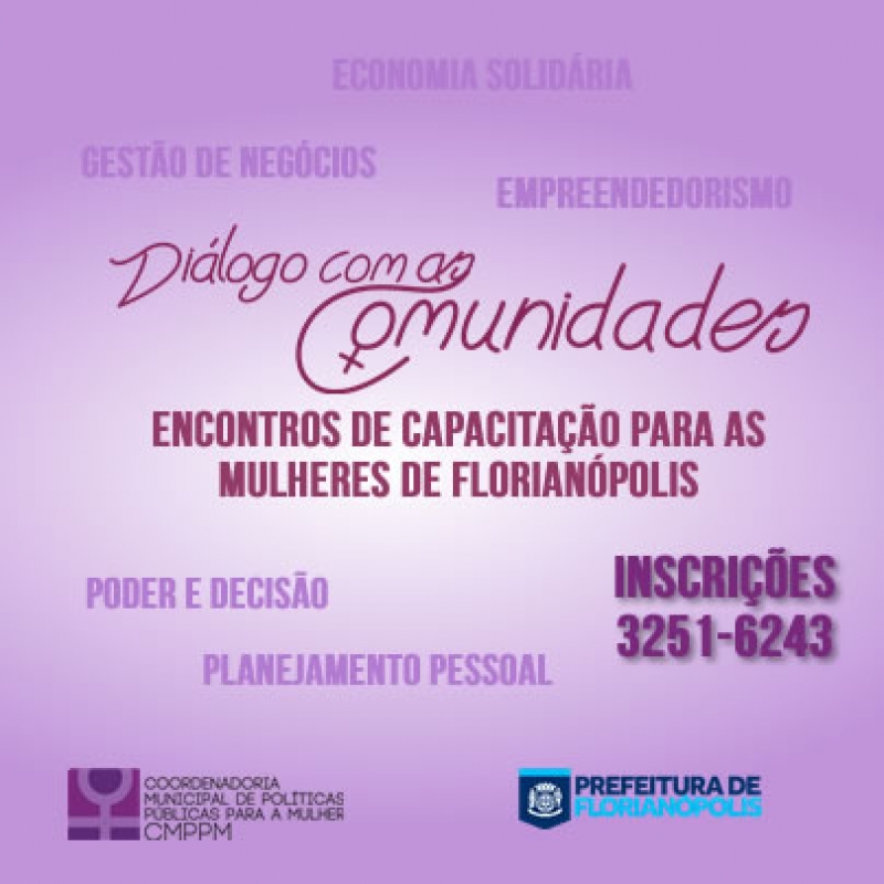 Mulher: Projeto Diálogo com as Comunidades