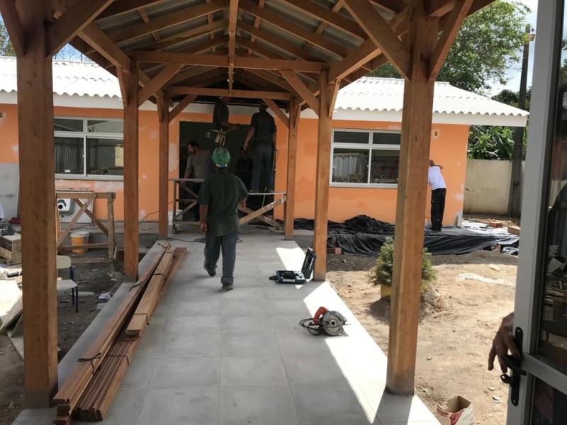 Obra da Creche Caetana recebe nova visita