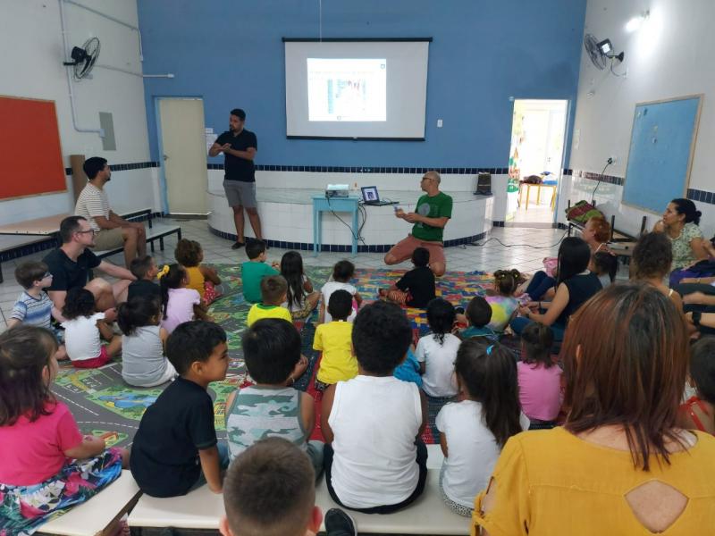 Crianças de Creche Municipal da Capital participam de oficinas de prevenção 