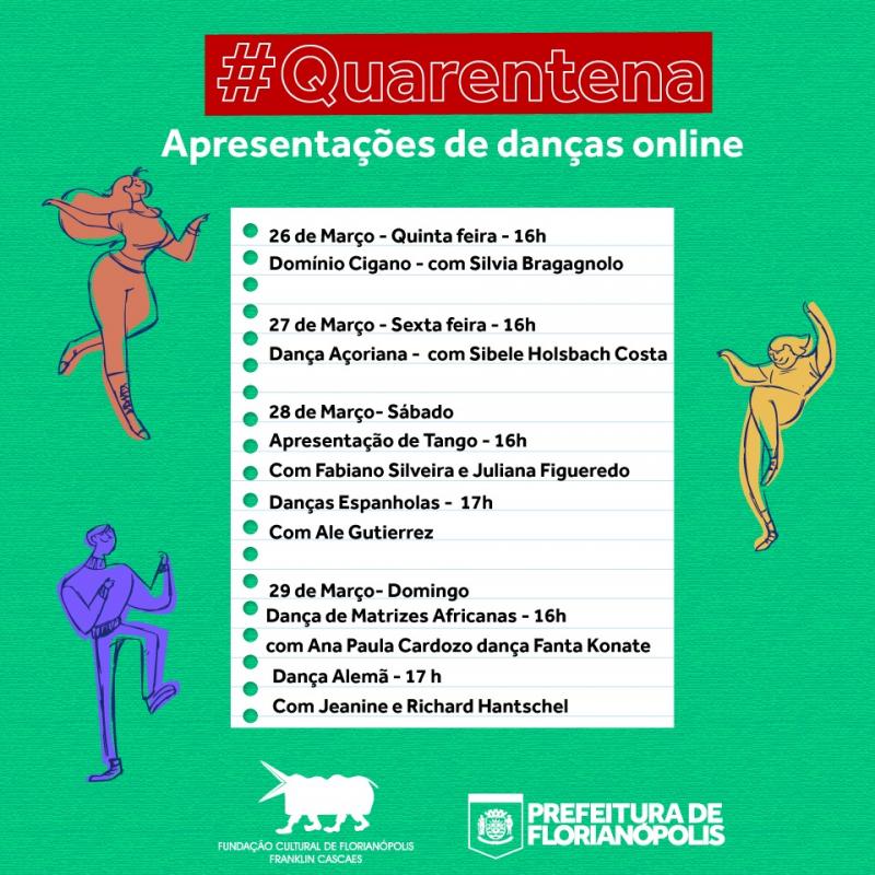 QUARENTENA | Apresentações de dança online 