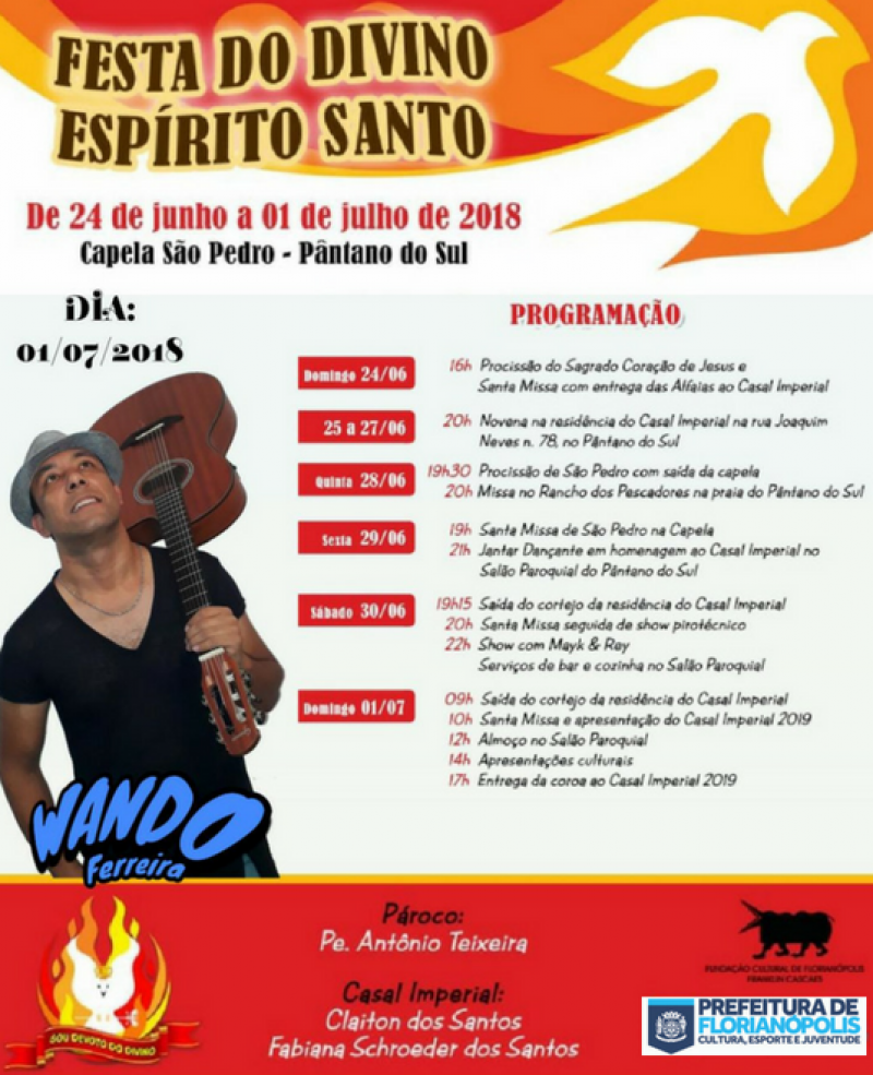 Festa do Divino no Pântano do Sul tem semana recheada de atrações