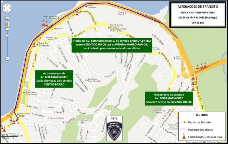 Circuito de Rua e alterações de trânsito neste domingo