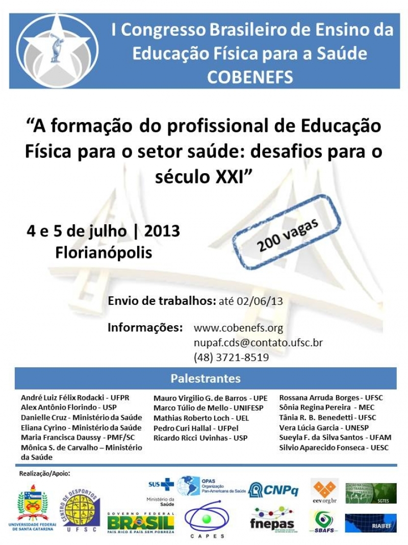 Congresso Brasileiro de Ensino da Educação Física para a Saúde