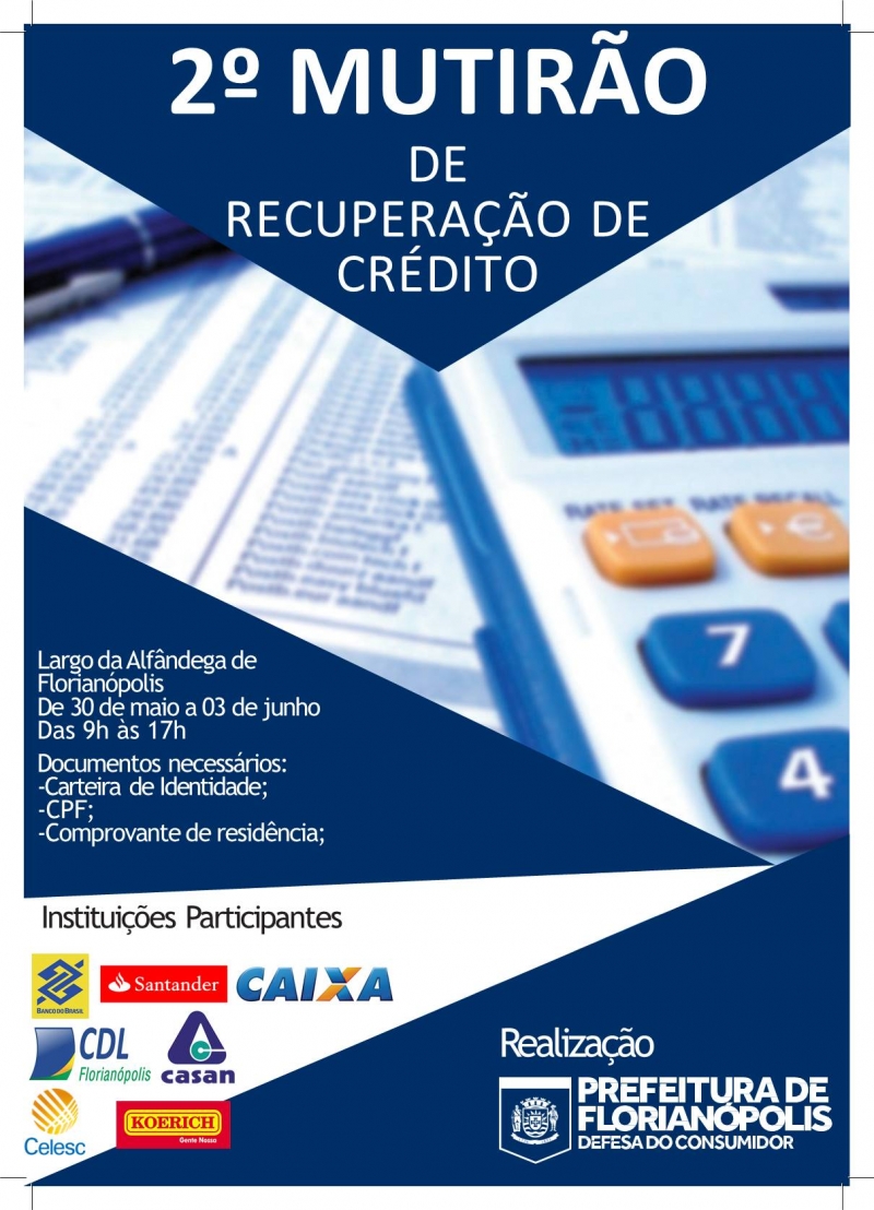 Mutirão de Recuperação de Crédito começa nesta 2ª