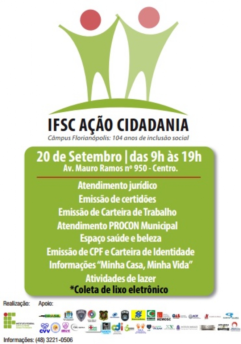Assistência Social e IFSC são parceiras em ação cidadã