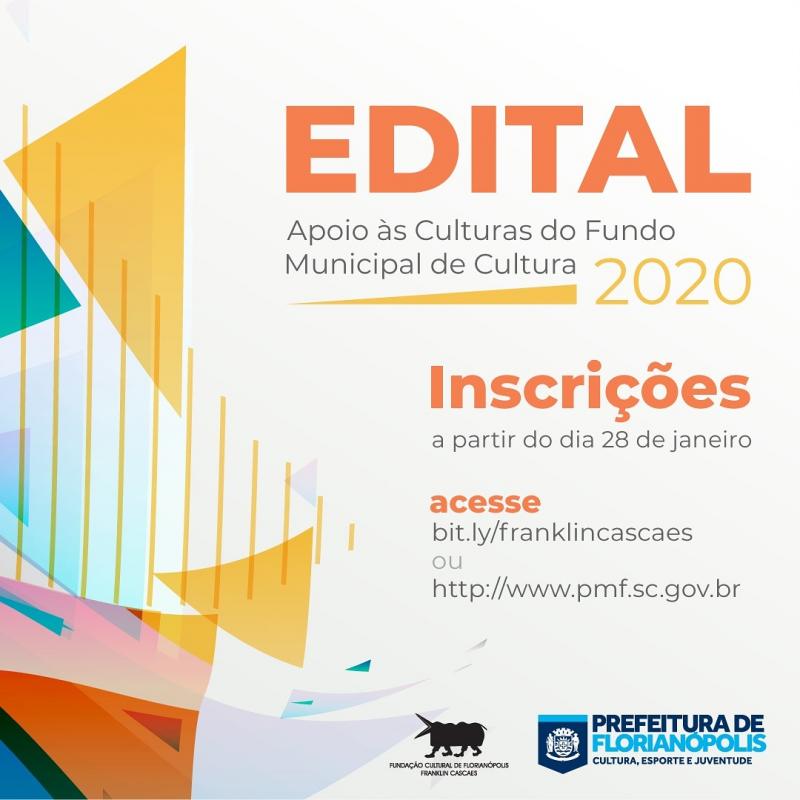 EDITAL DE APOIO ÀS CULTURAS DO FUNDO MUNICIPAL DE CULTURA 2020   