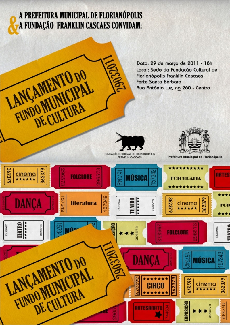 Criado o Fundo Municipal de Cultura