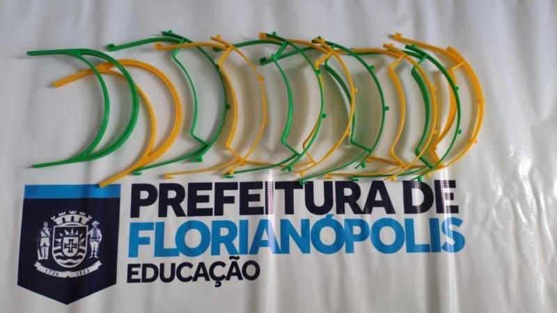 Secretaria de Educação doa protetores faciais para profissionais da saúde
