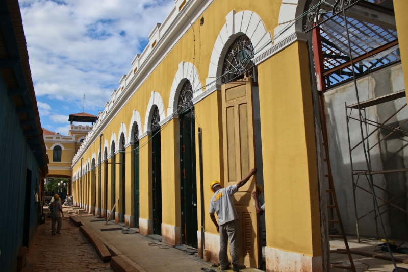 Obras do Mercado Público seguem o cronograma
