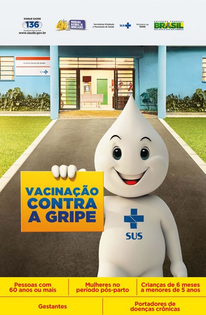 Vacinação contra gripe começa na segunda-feira