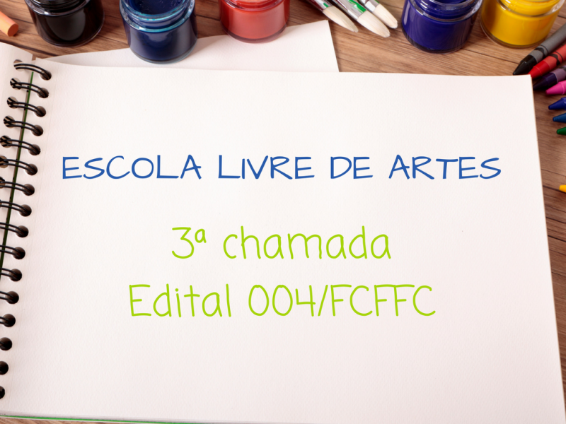 Escola Livre de Artes divulga lista de aprovados na 3ª chamada