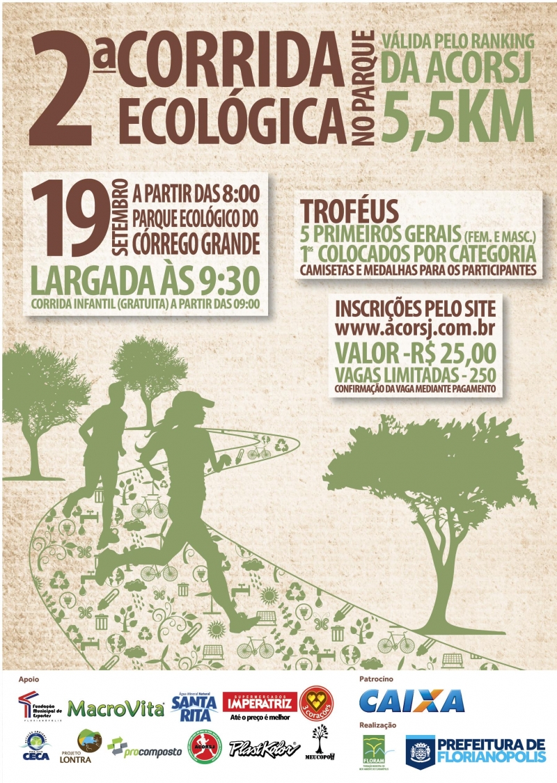 Inscrições abertas para a 2ª Corrida Ecológica