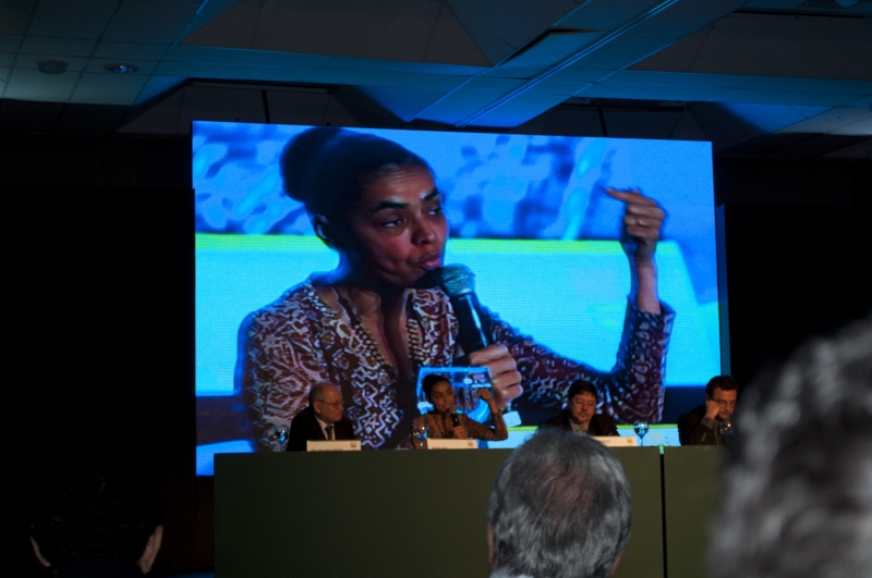 Marina Silva realizou palestra no SOEAA, na manhã desta quarta-feira