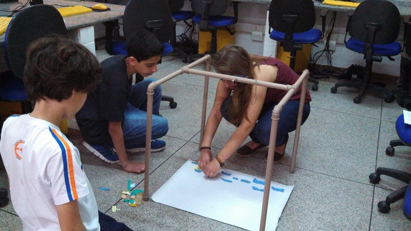Alunos produzem vídeos em 