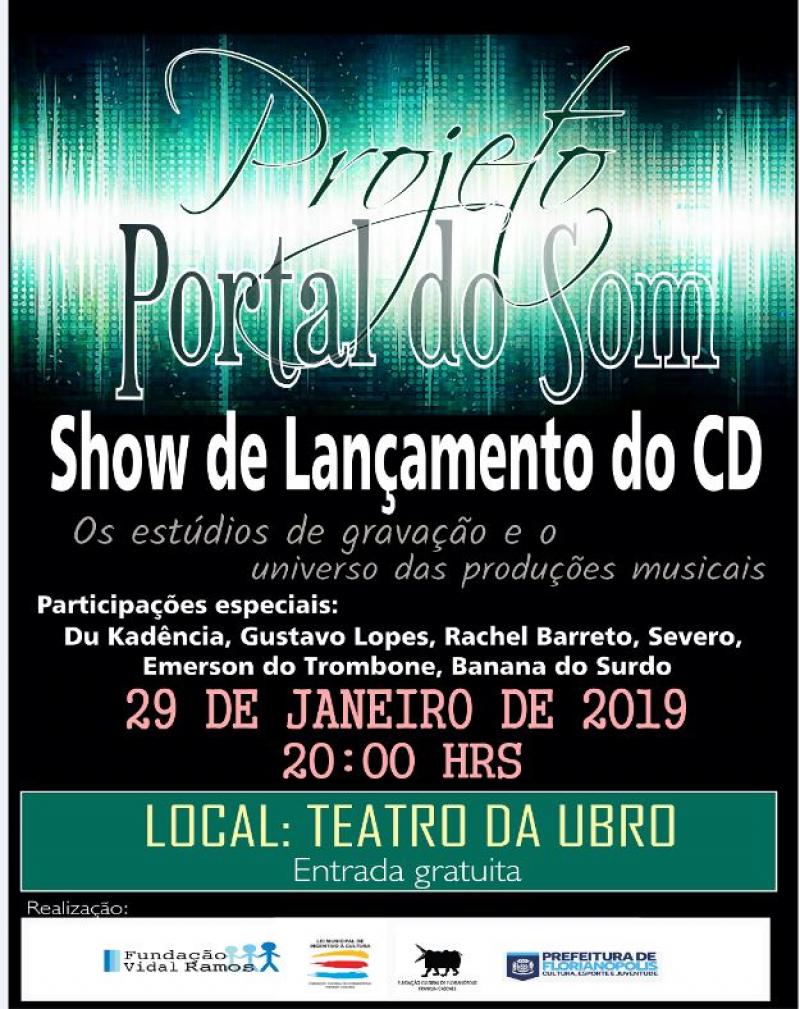 Projeto Portal do Som lança CD com 10 faixas produzidas por alunos do curso