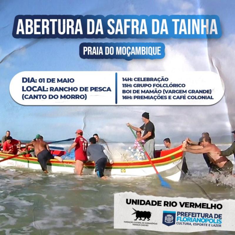 Abertura da temporada da Tainha acontece neste domingo, 01