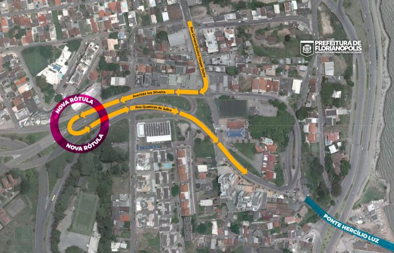 Prefeitura prepara infraestrutura para novo acesso à ponte Hercílio Luz