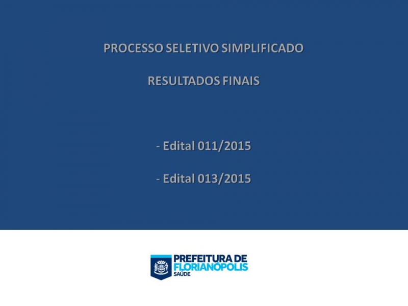 Processo seletivo: resultados e recursos
