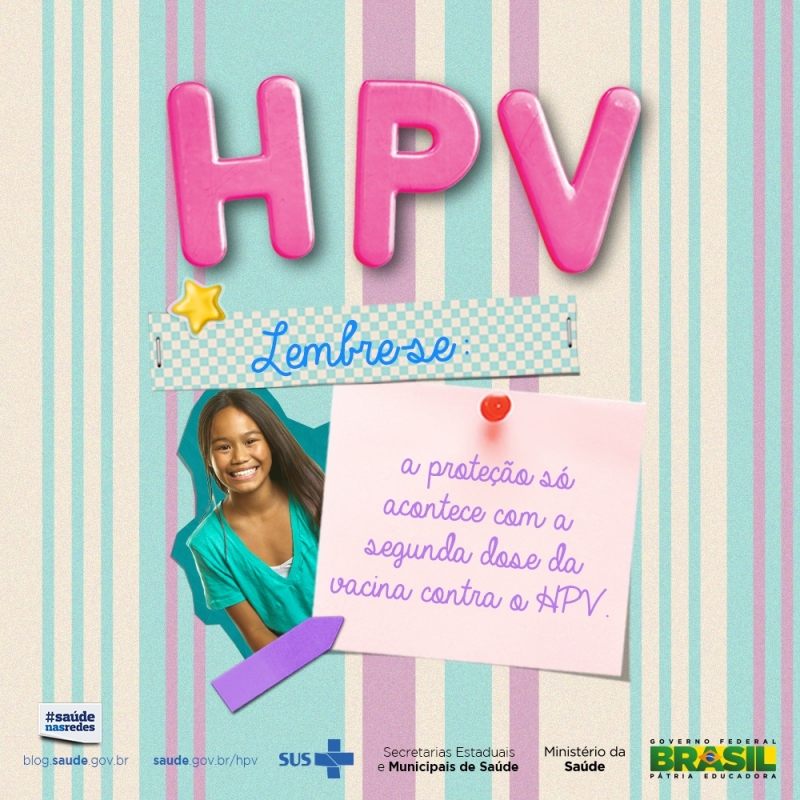 HPV: campanha incentiva segunda dose de vacina