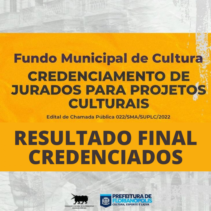 Resultado final dos pareceristas credenciados