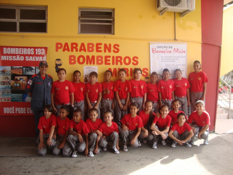 Novos Bombeiros Mirins em ação