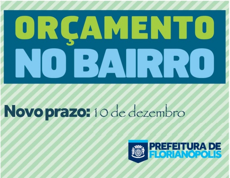 Orçamento no Bairro ganha mais prazo de inscrição