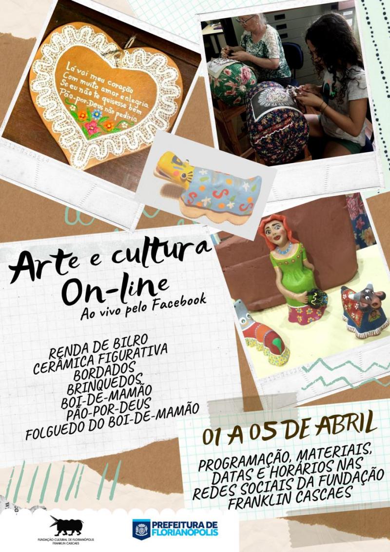 Fundação Franklin Cascaes divulga atrações online durante a quarentena