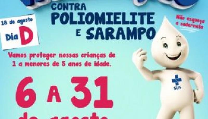 Florianópolis participa da Campanha Nacional de Vacinação contra a poliomielite e sarampo