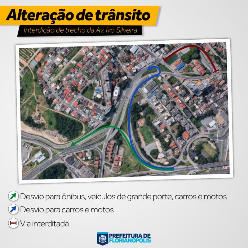 Ivo Silveira terá trecho interditado para obras